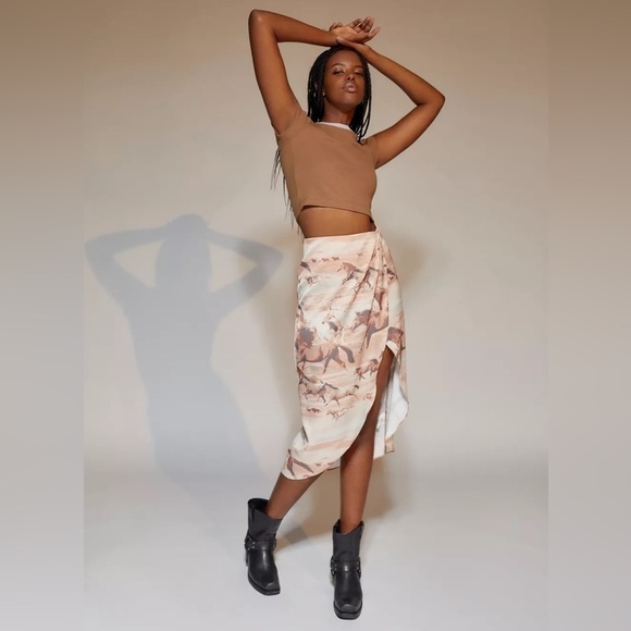 UO Urban outfitters horse print western boho midi skirt | size XS - Picture 1 of 15
